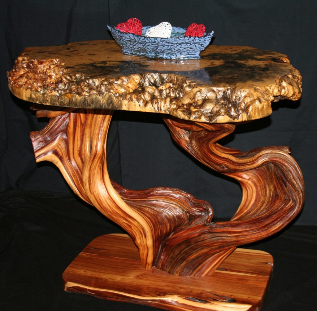 Black Eyed Maple Sofa or Side Table by Blue Snow Custom Furniture Kalispelll MT