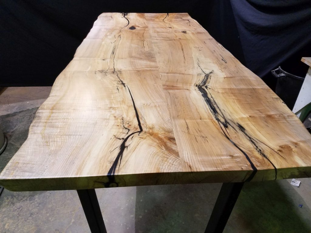 Maple Live Edge Dining Room Table